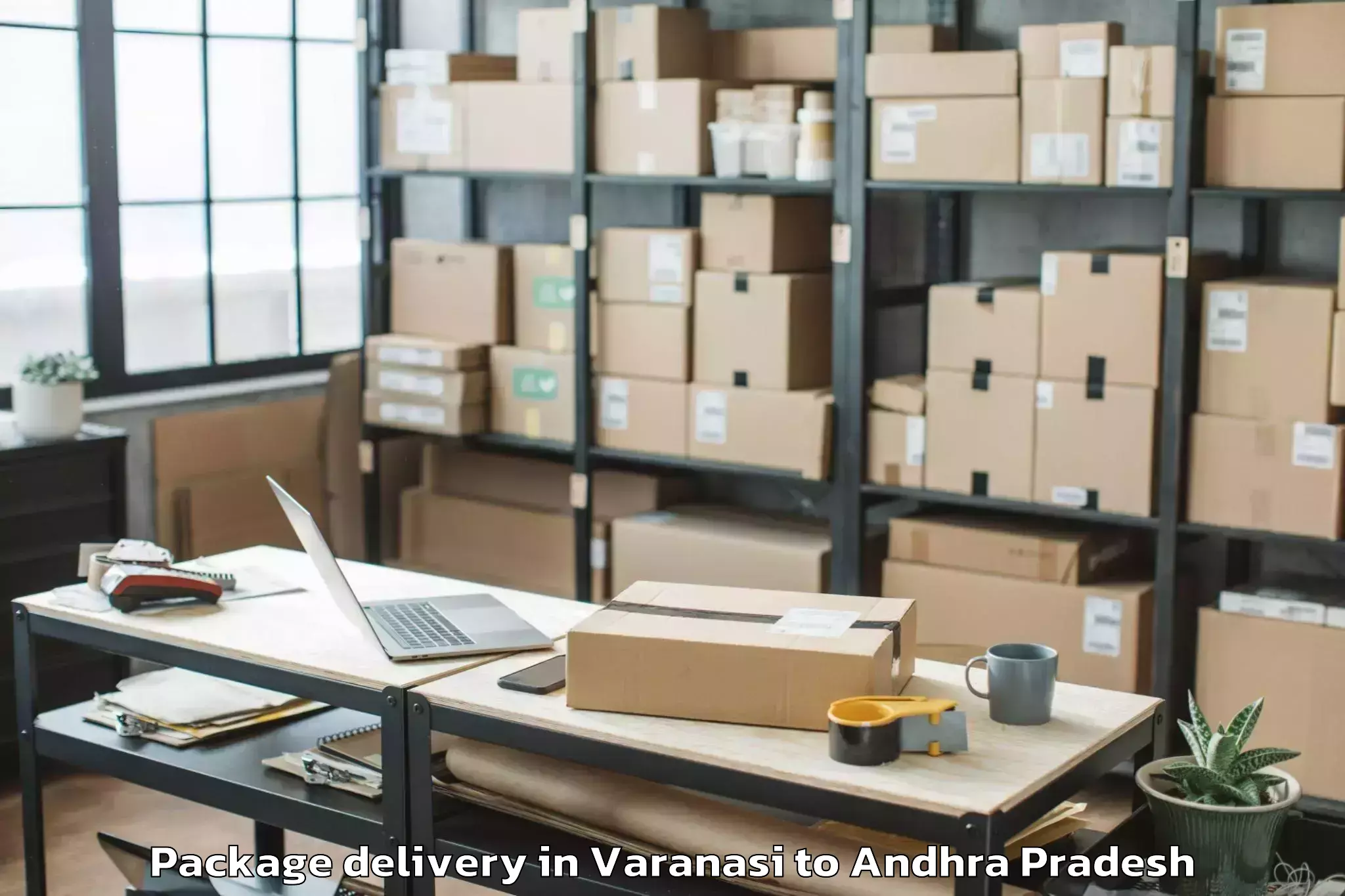 Professional Varanasi to Prathipadu Package Delivery